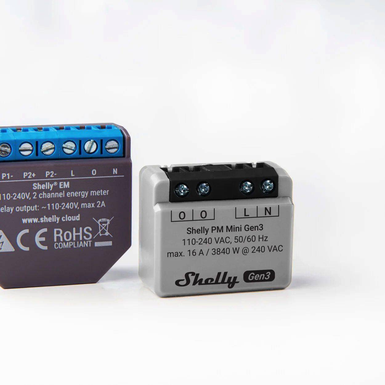 Shelly Plus PM Mini Gen. 3 Funk-Schalter Wi-Fi, Bluetooth