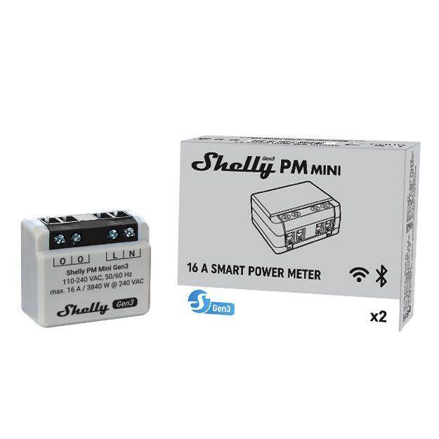 Shelly PM Mini Gen3 Schalt-Messaktor Wi-Fi, Bluetooth