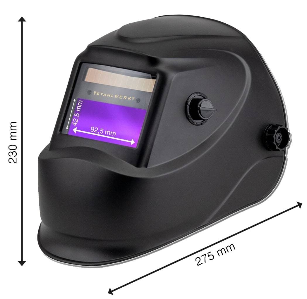 STAHLWERK Vollautomatik Schweißhelm ST-450R schwarz mit 5 Ersatzscheiben