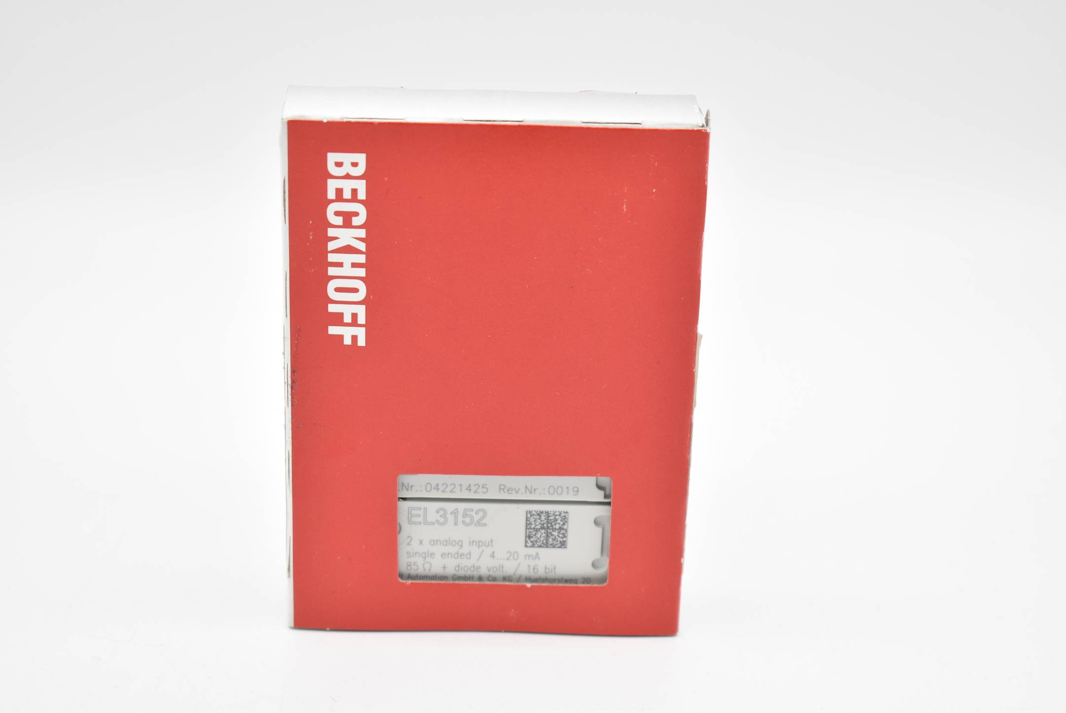 BECKHOFF 2-Kanal-Analog-Eingangsklemme EL3152 (EL3152)