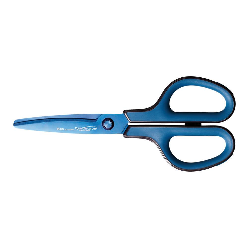 PLUS JAPAN 35057 Schere schwarz-blau 17,5 cm Organisation