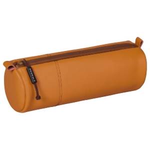 Brunnen Schlampermäppchen s'maepp M 22 x 8 cm braun, Weiches Federmäppchen, Leder, Braun, Einfarbig,