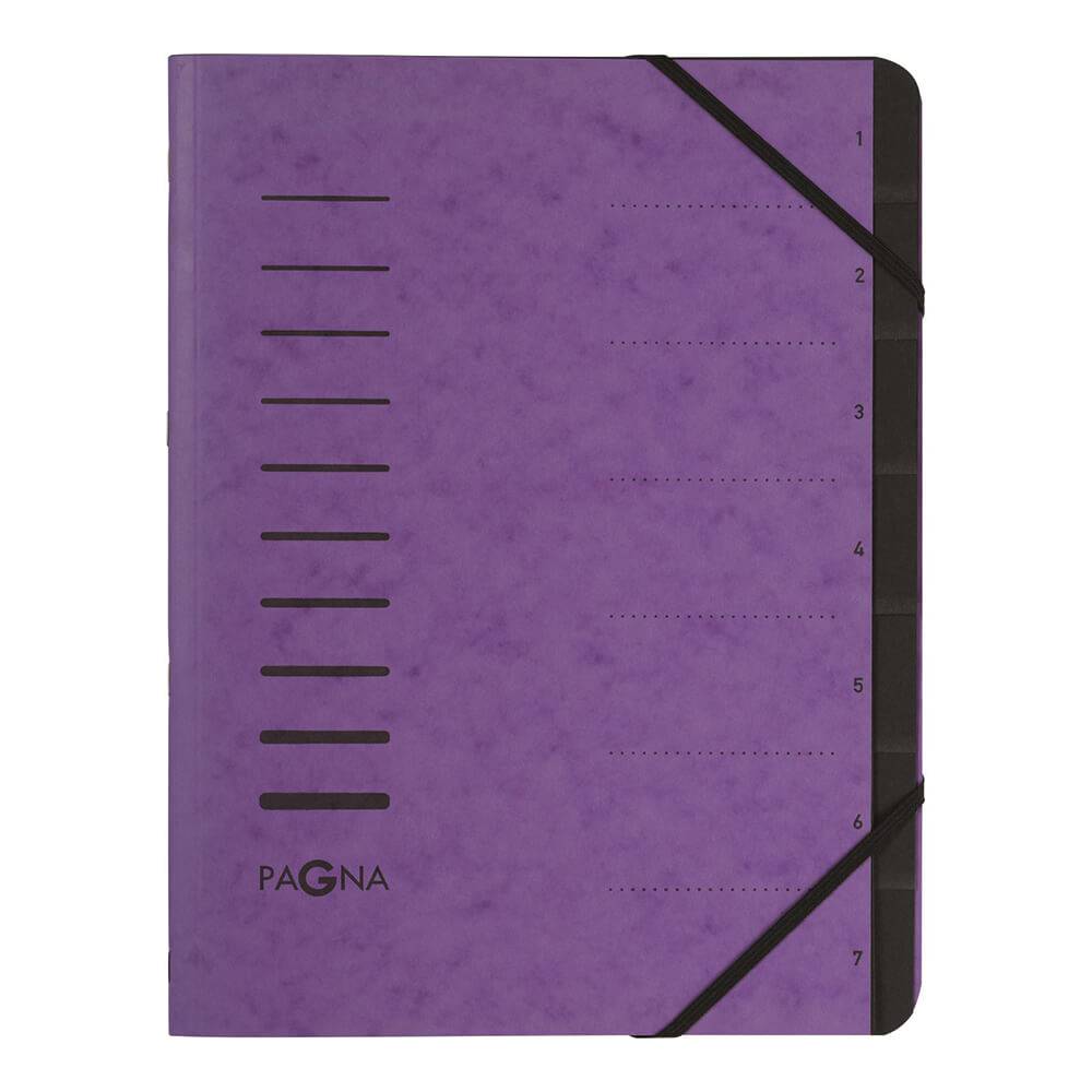 PAGNA Ordnungsmappe "Sorting File", 7 Fächer, violett (64005810)
