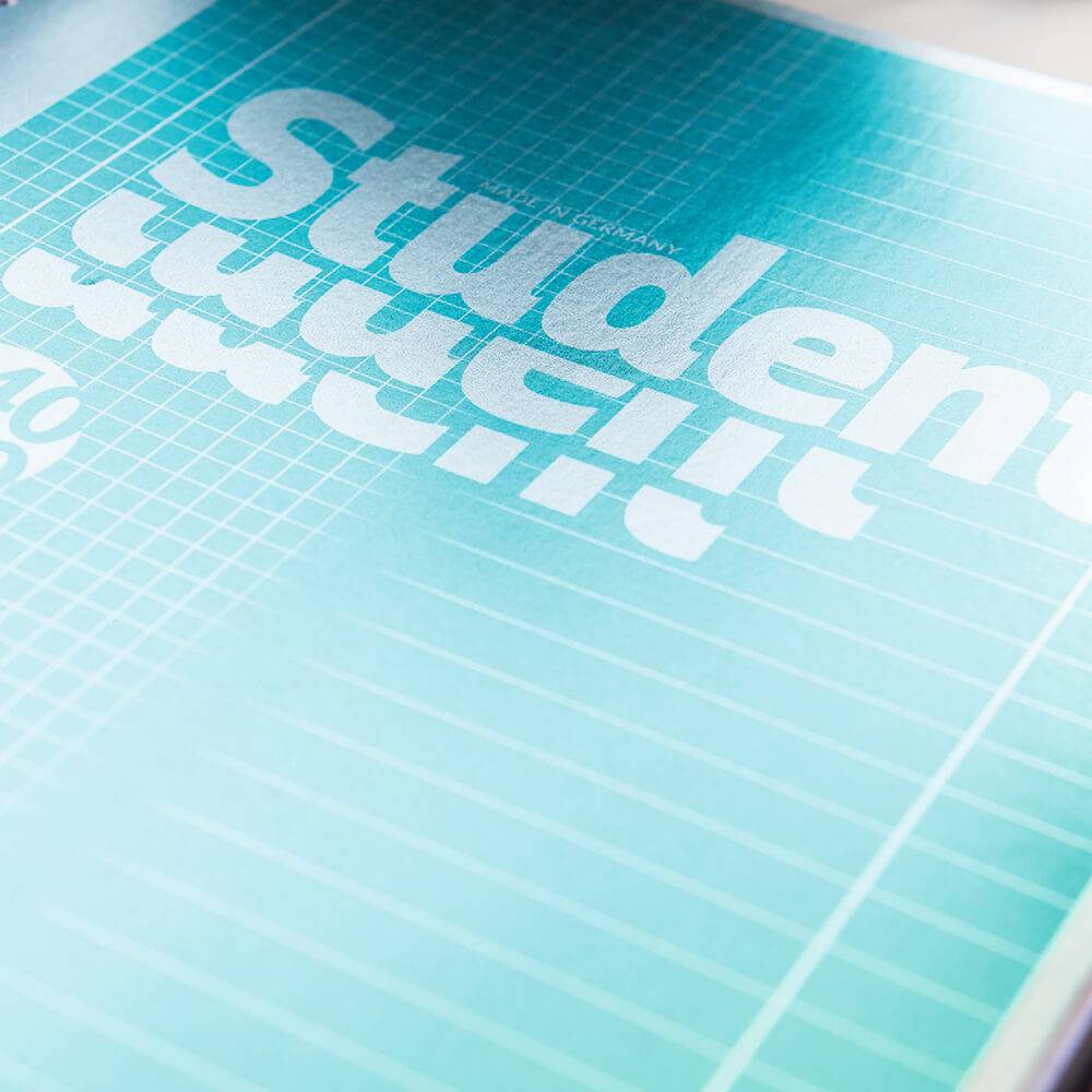 Brunnen 106781701, Monochromatisch, Blau, A4, 80 Blätter, 70 g/m², Kariertes Papier