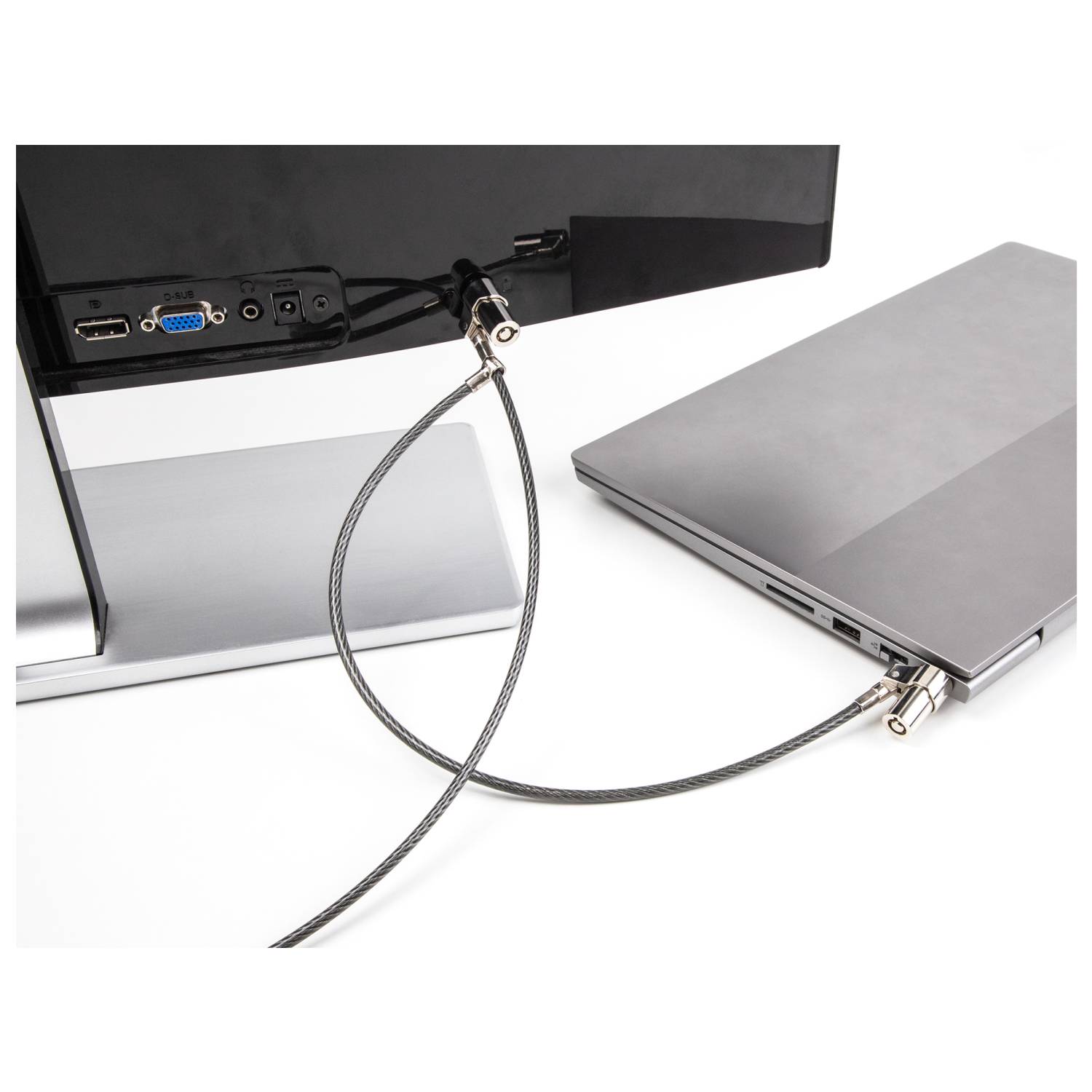 NAVILOCK Dual Notebook Sicherungskabel 2 Kesnington Slots