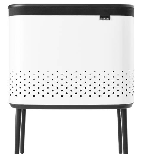 Brabantia Bo Wäschekorb - 60 l - Rechteckig - MDF-Platten - Weiß -