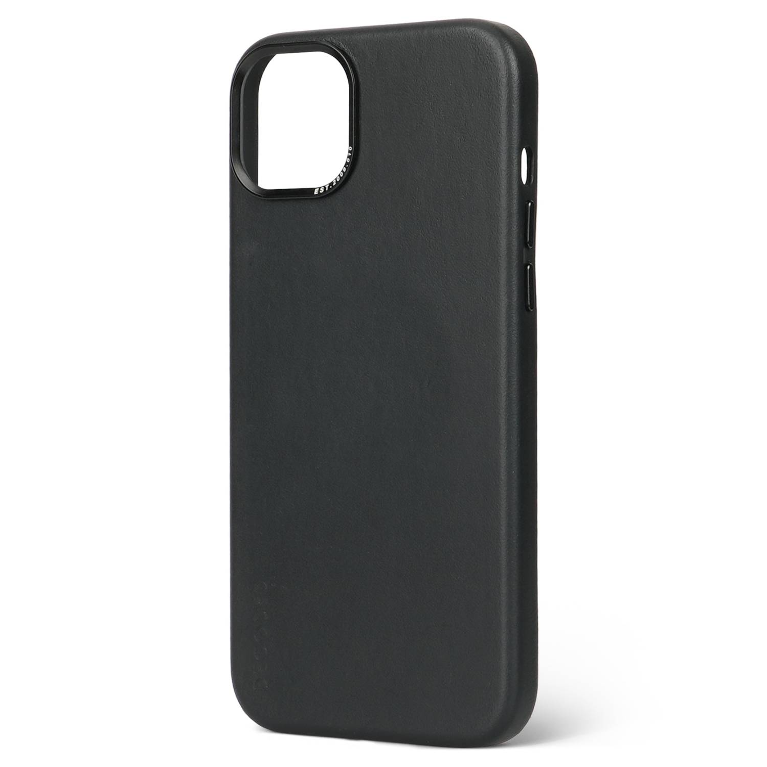 Decoded Leather Backcover für iPhone 15 Plus Black - Schwarz