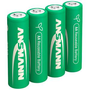 Ansmann 4 Batterien Typ 2800 Mignon AA 1.2 V - Batterie