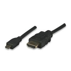 ALLNET Kabel Video HDMI-HDMI MicroD ST/ST 1m 4k/60Hz schwarz für z.b - Kabel - A