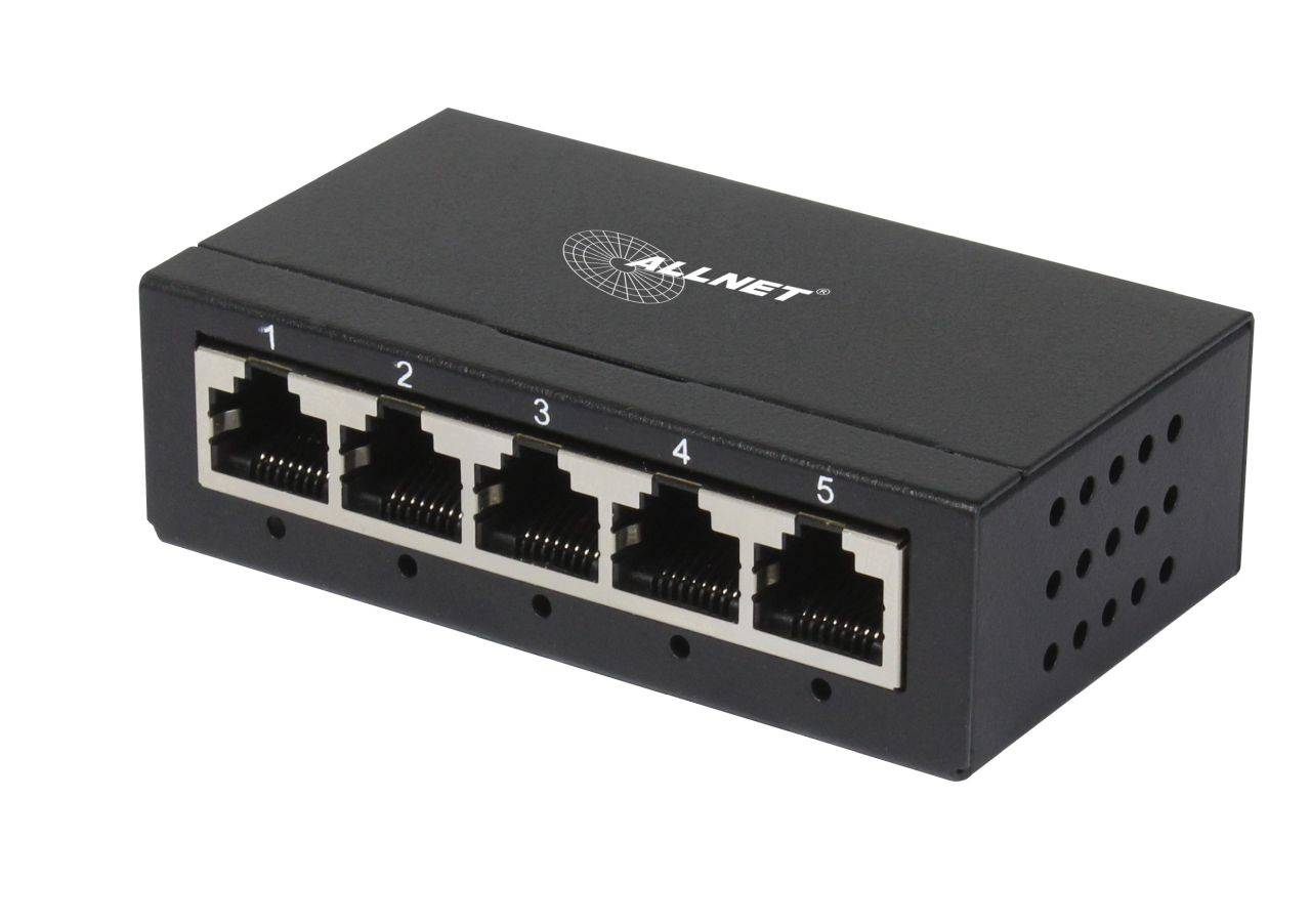 Allnet Switch 5 Port 10/100/1000TX unmanaged Layer2 Lüfterlos