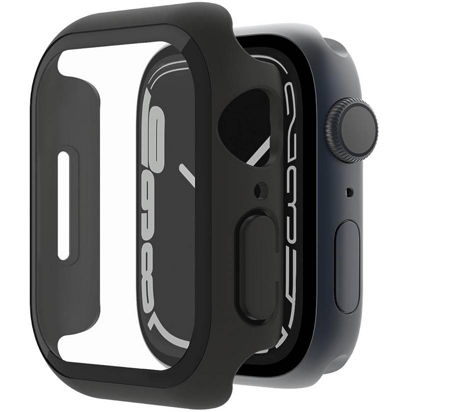 Belkin SCREENFORCE TemperedCurve - Stoßstange für Smartwatch - 2-in-1 - Polycarbonat, gehärtetes Glas (9H)