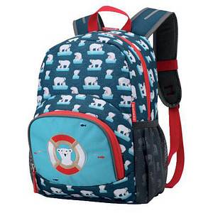 Donau Elektronik Kindergartenrucksack Eisbär Kunstfaser blau/weiß - DONAU 729084