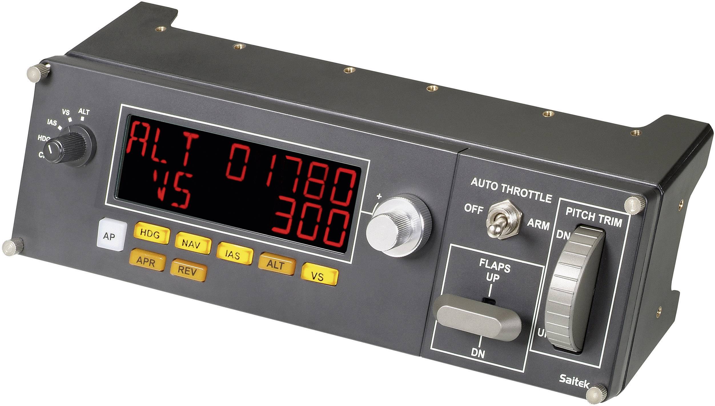 Logitech Gaming Saitek Pro Flight Multi Panel PZ70 Flugsimulator-Controller USB PC Anthrazit