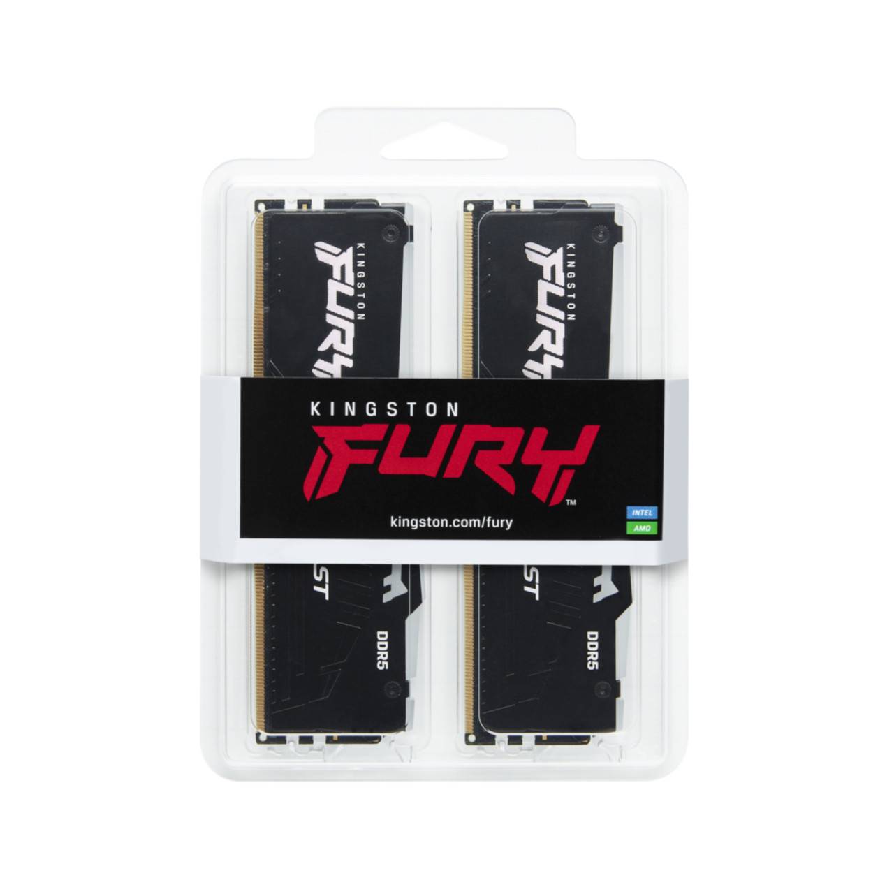 Kingston FURY Beast RGB PC-Arbeitsspeicher Kit DDR5 32 GB 2 x 16 GB Non-ECC 5600 MHz 288pin DIMM CL40 KF556C40BBAK2-32