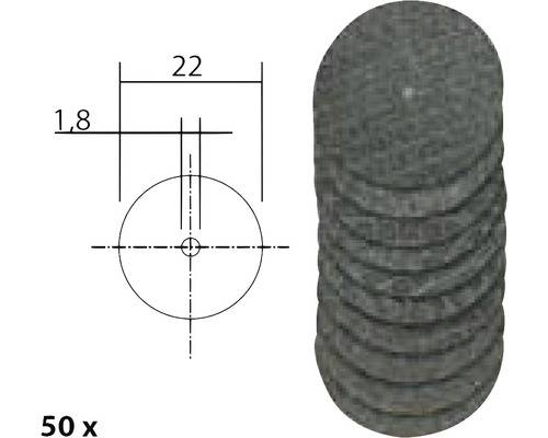 Proxxon Trennscheiben mit Gewebe, Ø 22 mm, 50 Stück