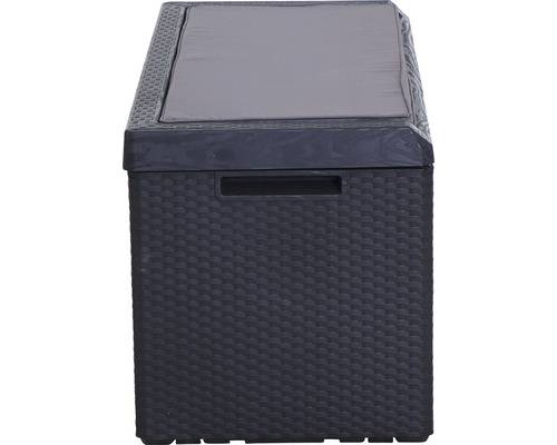 Kissenbox Aufbewahrungsbox 55 x 124 x 59 cm Kunststoff grau
