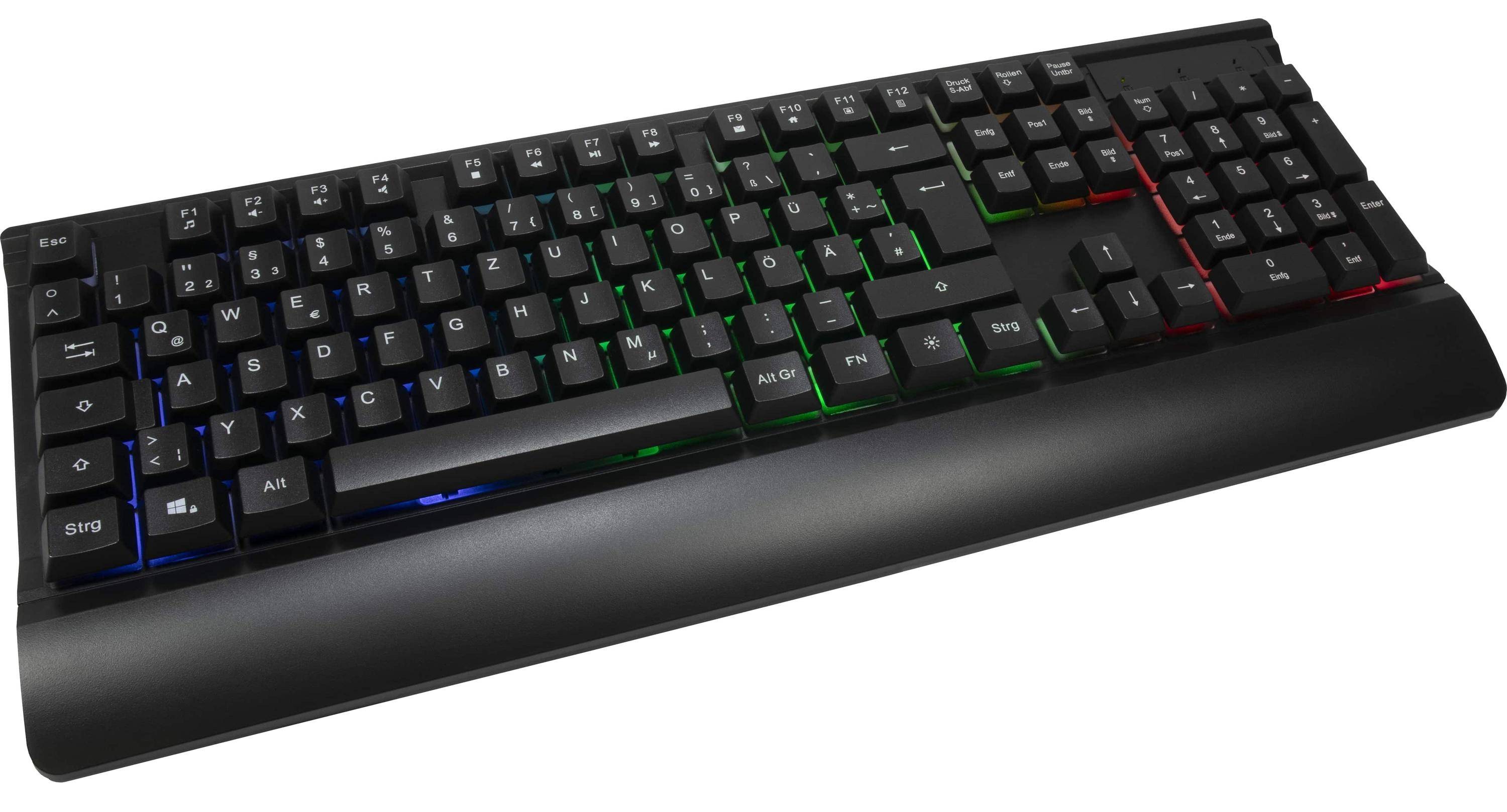 Inter-Tech Tas KC-3000 Gaming Tastatur+Maus-Set Eingabe / Ausgabe Mäuse & Tastaturen