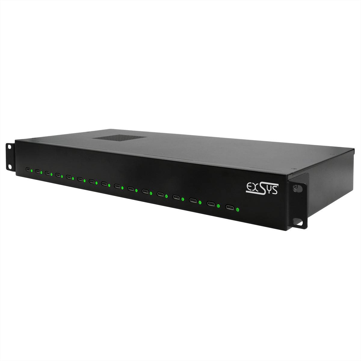 EXSYS EX-11016 16 Port USB-C Highpower Ladestation 480W