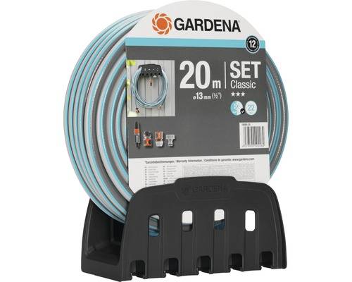 Gardena 18005-20 mit Schlauch Wandschlauchhalter 13mm 20m 1/2 Zoll 1 St. Schwarz, Türkis
