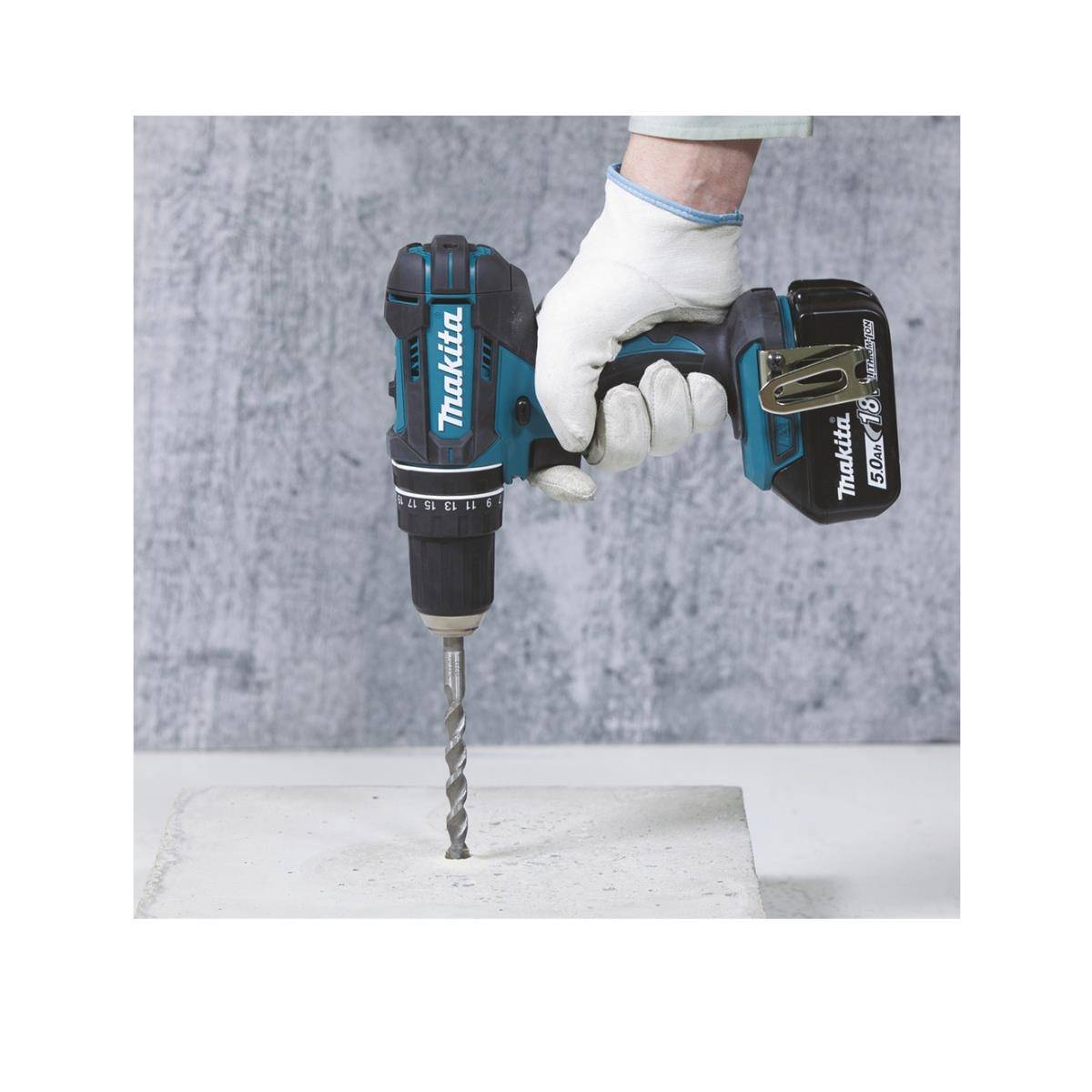 Makita 2-Gang-Akku-Schlagbohrschrauber inkl. Akku, inkl. Koffer