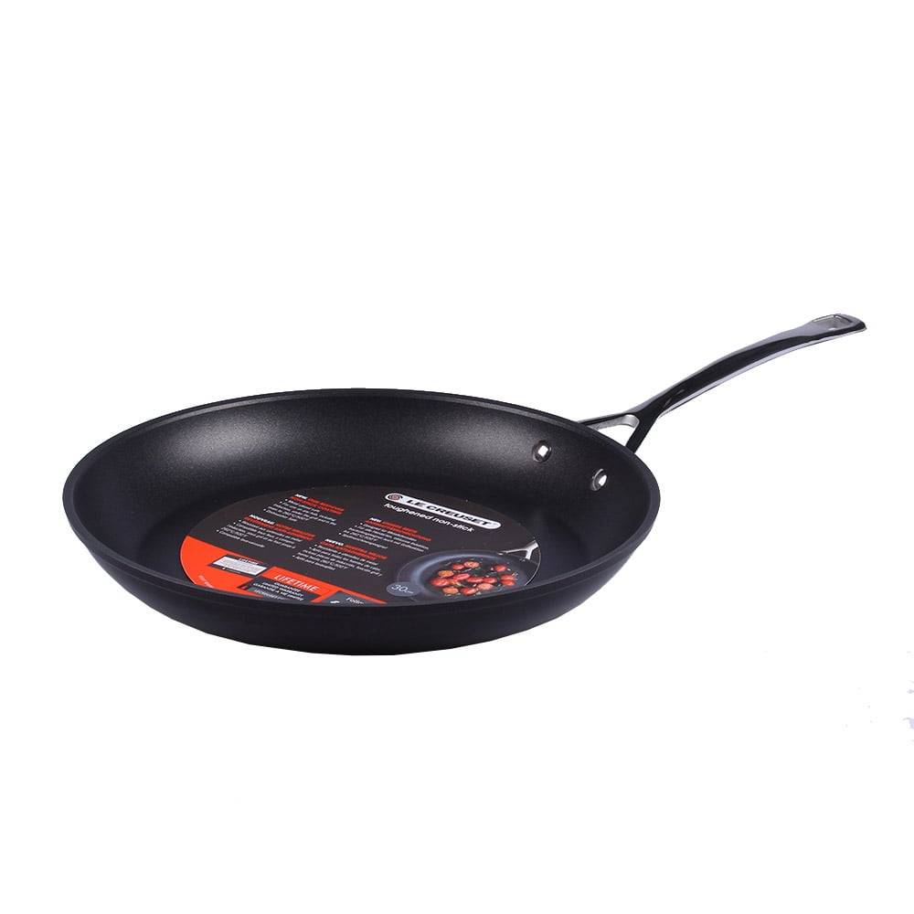 Le Creuset 51112300010002, Rund, Allzweckpfanne, Schwarz, Edelstahl, Aluminium, Keramik, Gas, Induktion, 30 cm