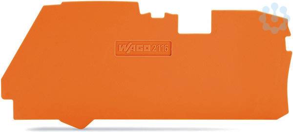 Abschluss- und 2116-1292 Zwischenplatte 1mm dick orange