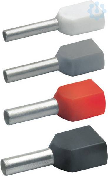 Zwillings-Aderendhülse 16qmm 87714 isol. galv. verzinnt blau 30,0mm