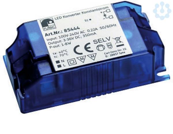 rutec Licht LED-Betriebsgerät LB22 350 mAa 1-8 Wa 3-36 V