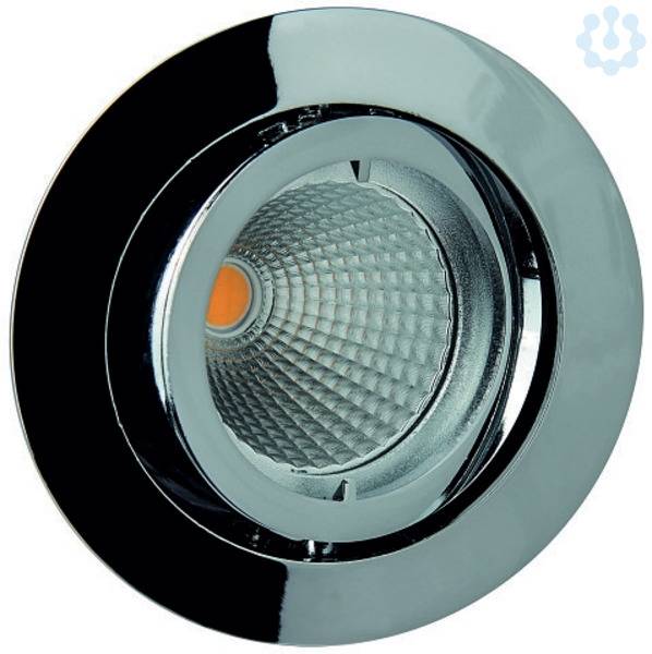 RUTEC Einbaustrahler chrom ALU5537-4 schwenkbar DA68mm o.Sprengring f.LM 50mm Techn.Licht/Wohnraum