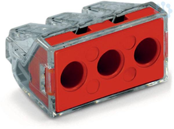 WAGO 773-173 - Rot - Transparent - 41 A - 400 V - 25,6 mm - 14,2 mm - PUSH WIRE
