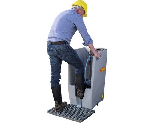 CEMO Stiefelreiniger Premium aus hochwertigem PE mit integrierter Sammelwanne
