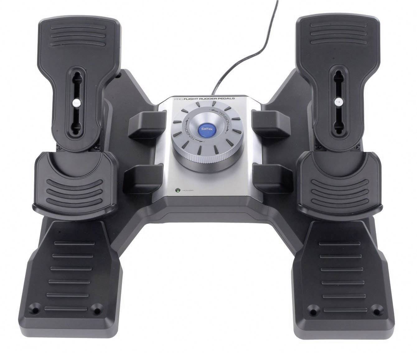 Logitech Gaming Saitek Pro Flight Rudder Pedals PZ35 Flugsimulator-Pedale USB PC Schwarz