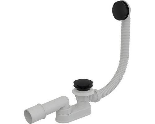 Ab- und Überlaufgarnitur CLICK/CLACK schwarz matt 1 1/2"