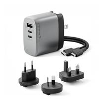 ALOGIC Rapid Power 3X67 - Netzteil - verschiedene Länder - 67 Watt - 1.5 A - PD - 3 Ausgabeanschlussstellen (2 x USB-C,