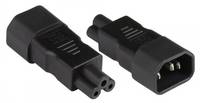 Good Connections PA-1405S - C14 - C5 - 250V - 2,5A - Schwarz - Männlich/Weibli
