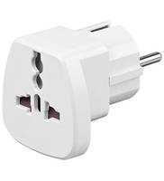 Good Connections® Universal Adapter Buchse an Schutzkontakt-Stecker für UK, Schweiz, Italien, USA, Dänemark