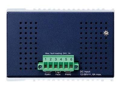 PLANET IGS-1020PTF-12V - Switch - unmanaged - 8 x 10/100/1000 (PoE+)