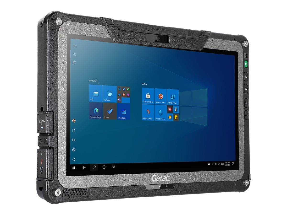 GETAC F110 G6, 29,5 cm (11.6"), 1920 x 1080 Pixel, 256 GB, 8 GB, Windows 11 Pro, Schwarz, Grau