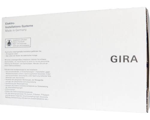 GIRA Einsatz Schutzkontakt-Steckdose Flächenschalter Reinweiß 0188112 1 St.