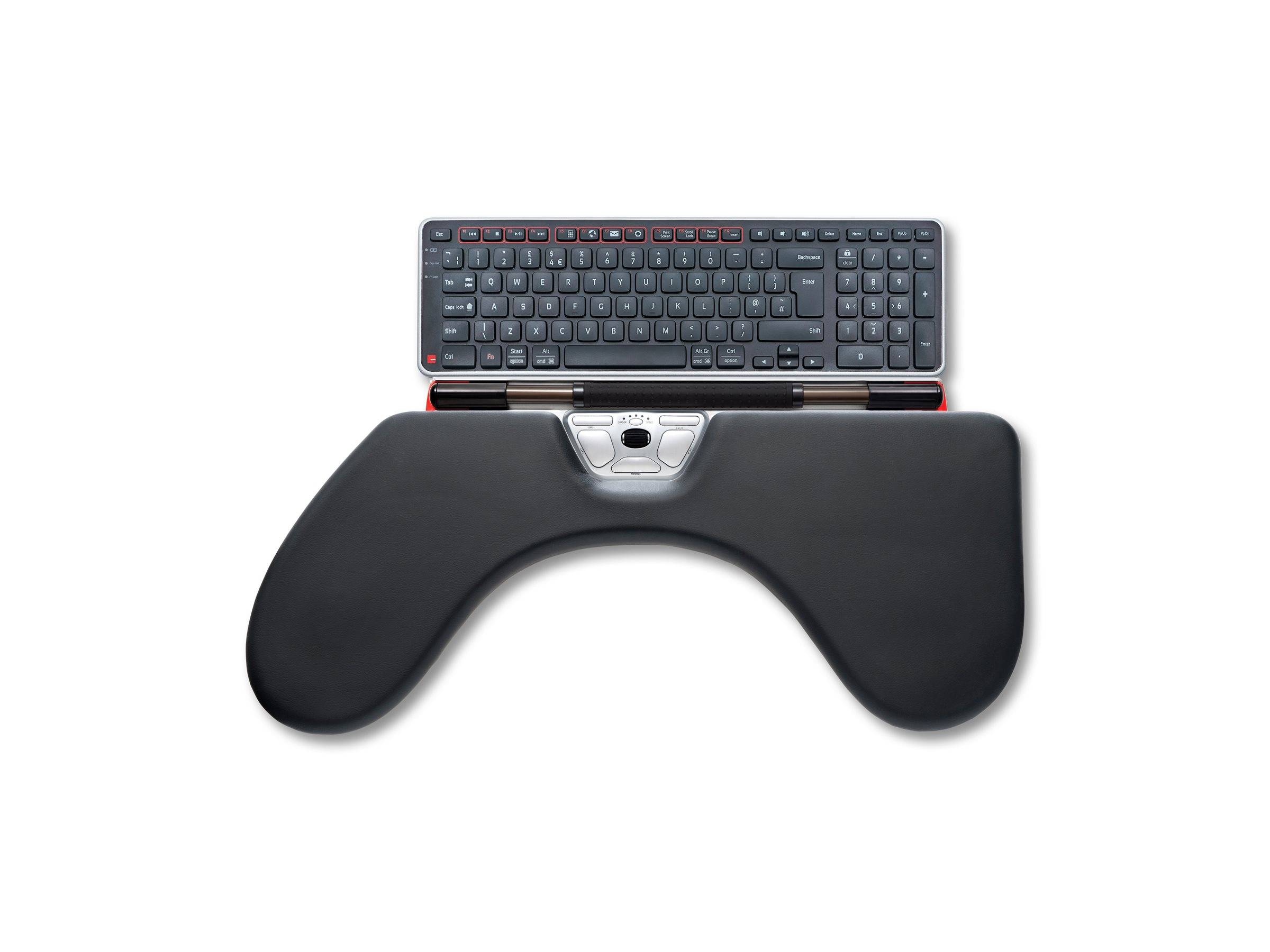 Contour Design RollerMouse Red Max, Wired, USB Typ-A, 2800 DPI, Schwarz, Silber