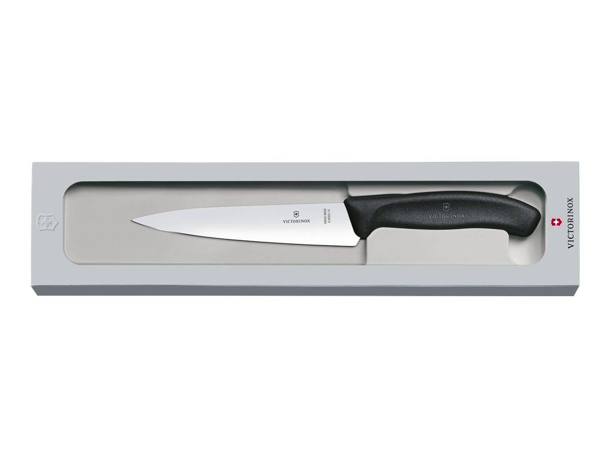 Victorinox V-6.80 03.15B Küchenmesser Fibrox Küchenbesteck, Schwarz, 15 cm