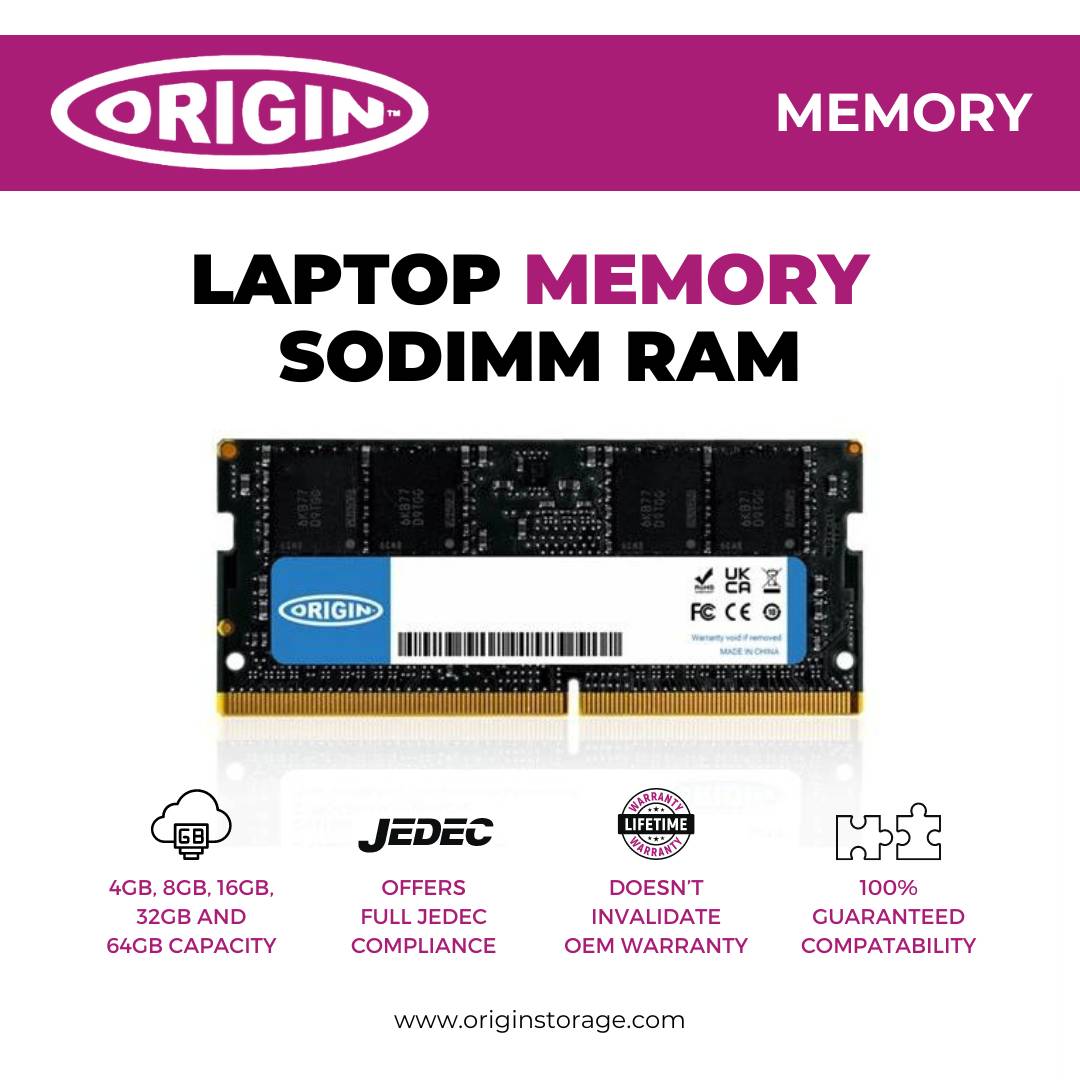 Origin Storage OM16G55600SO1RX8NE11, 16 GB, 1 x 16 GB, DDR5, 5600 MHz, 262-pin SO-DIMM