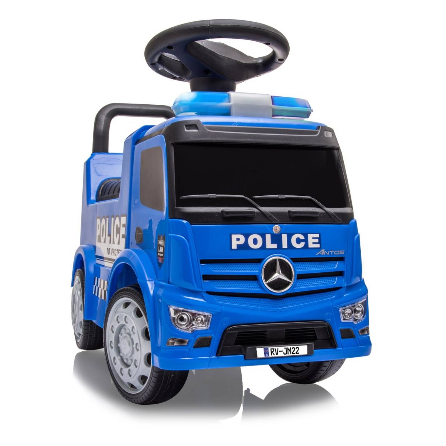 JAMARA Rutscher Mercedes Antos Polizei blau 1+
