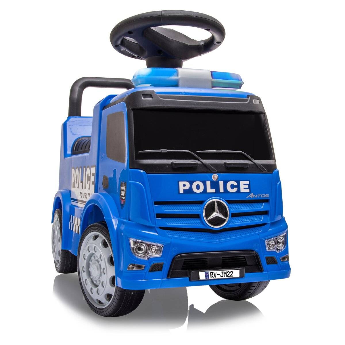 JAMARA Rutscher Mercedes Antos Polizei blau 1+