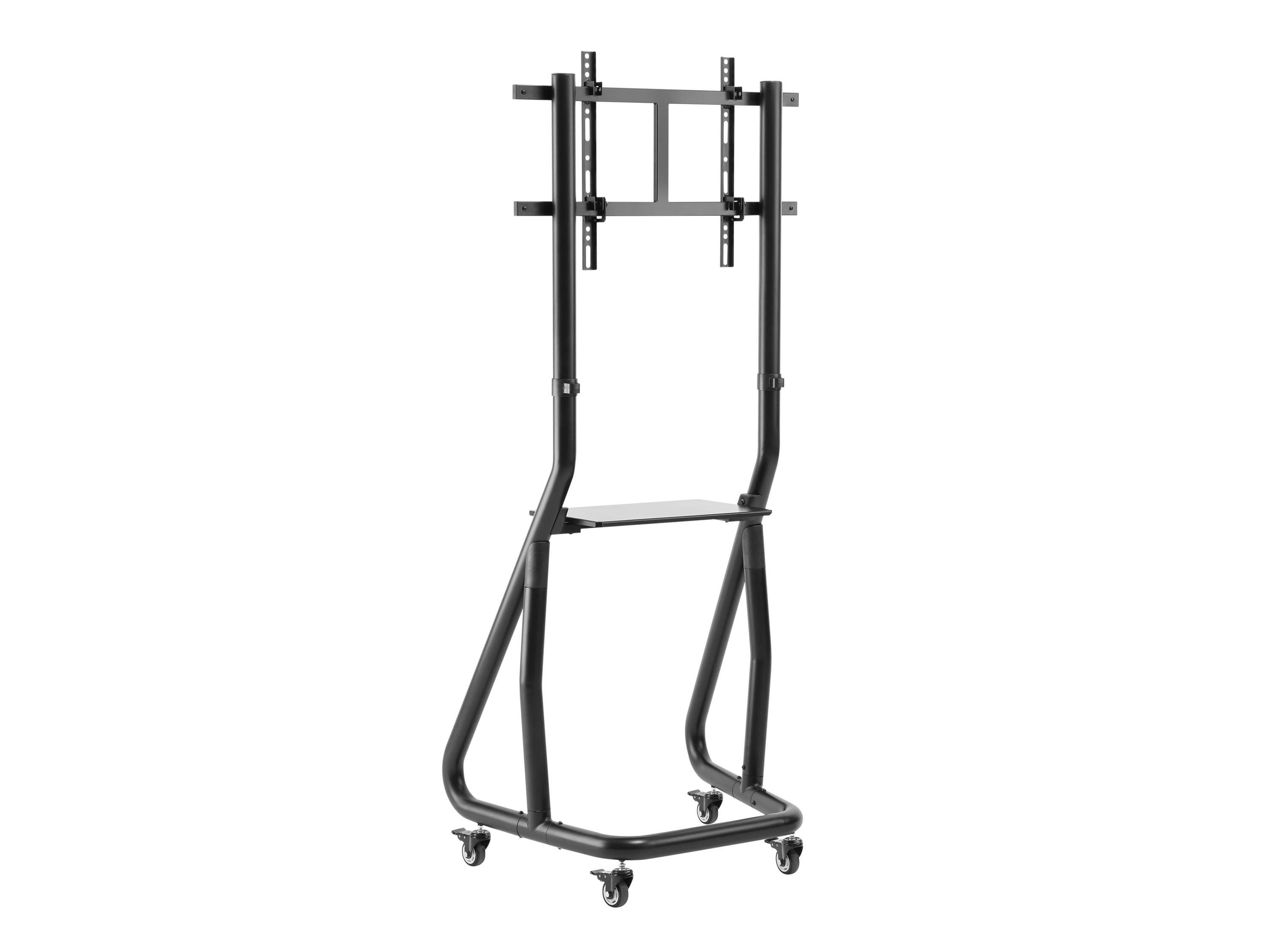 equip - Wagen - für Flachbildschirm / Videokonferenzsystem - extra stark - verriegelbar - Kunststoff, stainless steel, A
