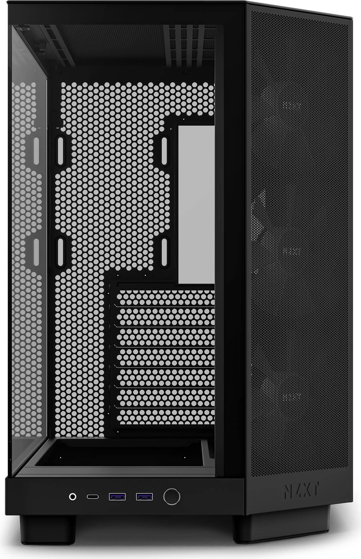 NZXT H series H6 Flow RGB - Mid tower - ATX - Seitenteil mit Fenster (gehärtetes Glas)