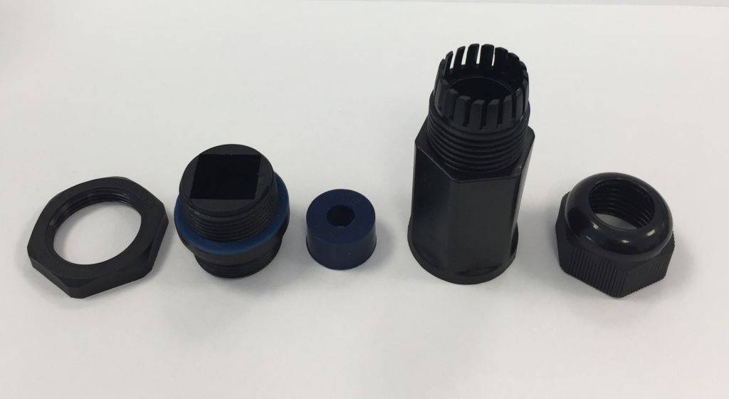 ALLNET Installation Kabelverschraubung M25x1.5 Schwarz IP68 lang