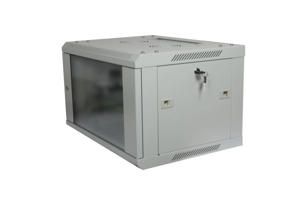 19""Wandgehäuse 1-teilig T450mm Lichtgrau zerlegt Flat Pack SMA-Serie - Wandgehä