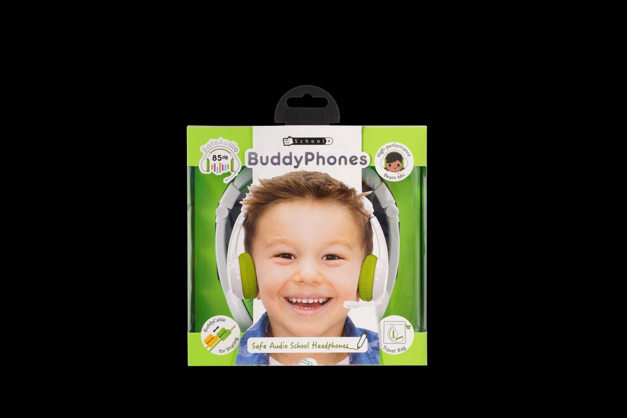 BuddyPhones Kopfhörer für Kinder| Homeschooling| Grün - Kopfhörer - 20 KHz - Sto