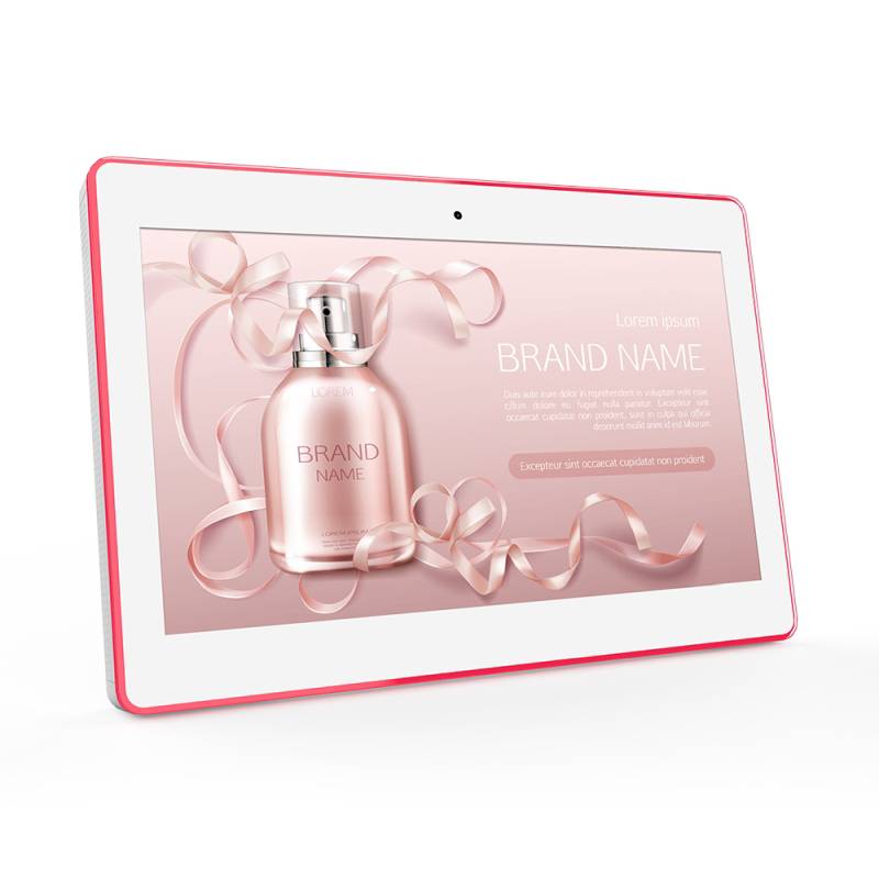 ALLNET Meetingraum RGB LED Tablet 13 Zoll RK3399 weiß Android 10 und NFC/RFID